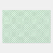 Shabby Chic roze Mint Green Stripes Patroon Inpakpapier Vel (Voorkant 3)