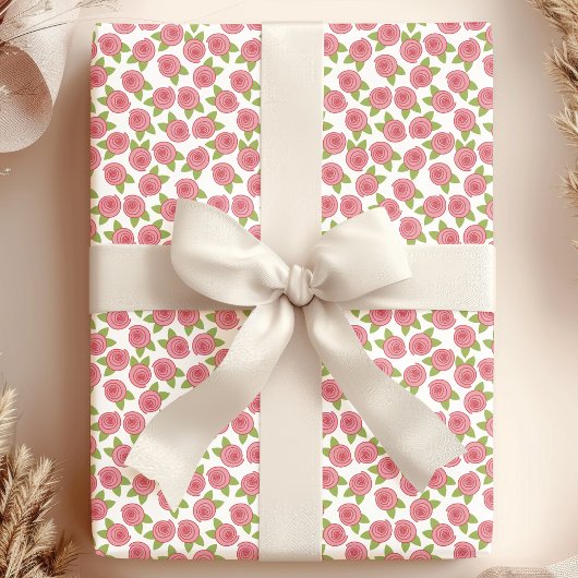 Shabby Chic roze Roses Cadeaupapier
