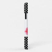 Shabby Chic roze Roses Polka Dots Case-Mate iPhone Case (Achterkant/rechts)