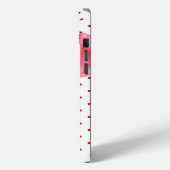 Shabby Chic roze Roses Red White Polka Dots Case-Mate iPhone Case (Achterkant / Links)