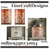 Shabby Chic  Roze Rozen Decoupage L&R 164 Tissuepapier