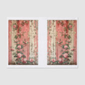 Shabby Chic  Roze Rozen Decoupage L&R 164 Tissuepapier (Voorkant)
