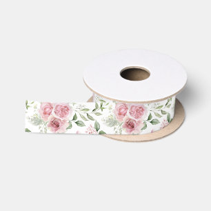 Shabby Chic Roze Rozen Eucalyptus Groen Lint