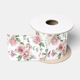 Shabby Chic Roze Rozen Eucalyptus Groenelementen Lint