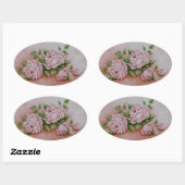 Shabby Chic  Roze Rozen Stickers (Vel)