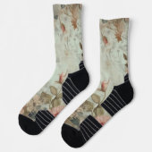 Shabby Chic  Rozen Achtergrond Sokken (Links)