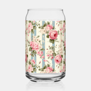 Shabby Chic  Rozen Blikvorm Glas