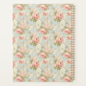Shabby Chic  Rozen Bloemenmonogram Planner (Achterkant)
