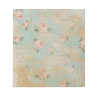  Shabby Chic Rozen Blue Notitieblok