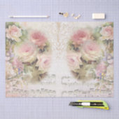 Shabby Chic Rozen Collage Pattern Tissuepapier (Craft)