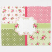 shabby chic rozen deken (Voorkant (Horizontaal))