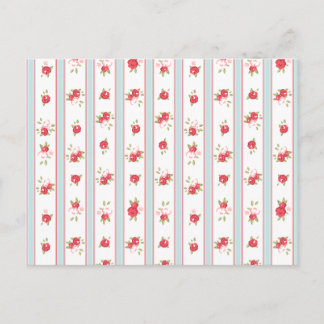Shabby Chic Rozen Floral Briefkaart