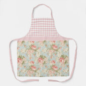 Shabby Chic  Rozen Floral Gingham Schort (Voorkant)
