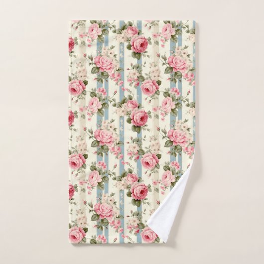 Shabby Chic  Rozen Handdoek (Handdoek)