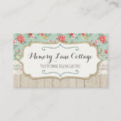 Shabby Chic Rozen, Lace & Burlap  Boutique Visitekaartje (Voorkant)
