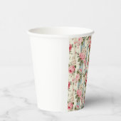 Shabby Chic Rozen Papieren Bekers (Rechts)