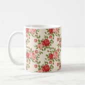 Shabby Chic Rozen Patroon Koffiemok (Links)