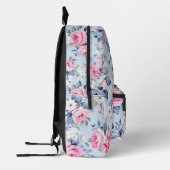 Shabby Chic  Rozen Pattern Bedrukte Rugzak (Links)