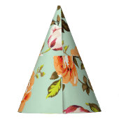 Shabby Chic Rozen Pattern Feesthoedjes (Achterkant)