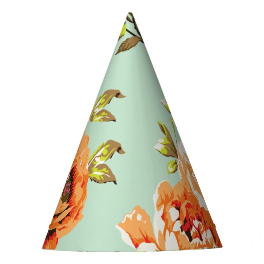 Shabby Chic Rozen Pattern Feesthoedjes (Voorkant)