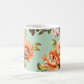 Shabby Chic Rozen Pattern Koffiemok (Center)