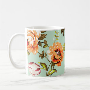 Shabby Chic Rozen Pattern Koffiemok