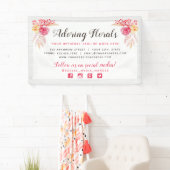 Shabby Chic Rozen & Rustic Wood Blush Pink Floral Spandoek (Insitu)