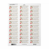 Shabby Chic Rozen Rustic Wood Return Label (Full Sheet)