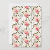 Shabby Chic Rozen Rustiek Wood Verjaardagsuitnodig Kaart (Achterkant)