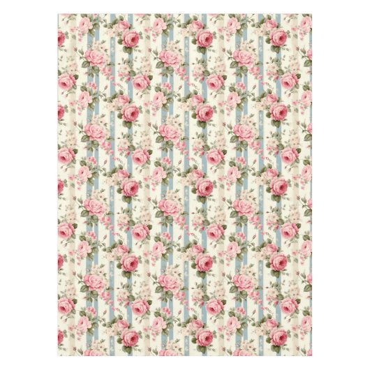 Shabby Chic  Rozen Tafelkleed (Voorkant)