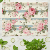 Shabby Chic Rozen Theedoek (Gevouwen)