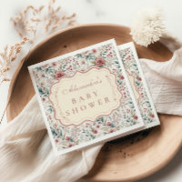Shabby Chic Rozen Tuin Baby Shower