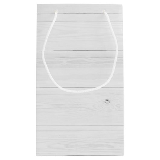 Shabby Chic Rustieke Bloemen Rozen Happy Birthday Klein Cadeauzakje (Achterkant)