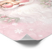 Shabby Chic Santa Claus Scrapbook Papier Poster (Hoek)