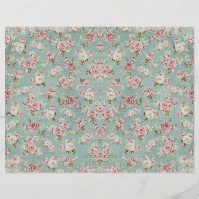  Shabby Chic Scrapbook Paper (Voorkant)