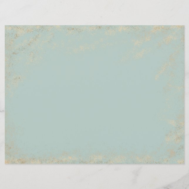  Shabby Chic Scrapbook Papier, Bloemen (Voorkant)