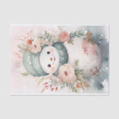 Shabby Chic Sneeuwman 1 Decoupage Papier (Voorkant)