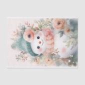 Shabby Chic Sneeuwman 3 Decoupage papier (Voorkant)