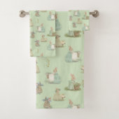 Shabby Chic Spring Rabbit Bad Handdoek (Insitu)