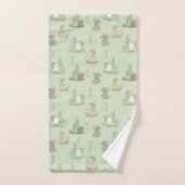 Shabby Chic Spring Rabbit Bad Handdoek (Handdoek)