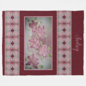 Shabby Chic  stijl Fleece Deken (Voorkant (Horizontaal))