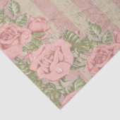 Shabby Chic Striped Floral Wedding Tissuepapier (Detail)