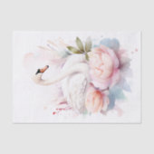 Shabby Chic Swan 1 Decoupage papier (Voorkant)