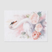 Shabby Chic Swan 3 Decoupage papier (Voorkant)