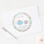 Shabby Chic Tea Party Baby shower Sticker (Envelop)