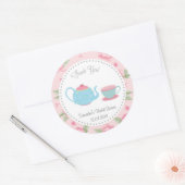 Shabby Chic Tea Party Fête des mariées Sticker (Enveloppe)