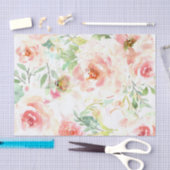  Shabby Chic Tissue Papier - Elegante Bloemen (Craft)