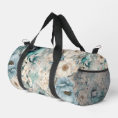Shabby Chic Turquoise Pastel Floral Duffson Sac (Coin droit)