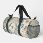 Shabby Chic Turquoise Pastel Floral Duffson Sac (Coin droit)