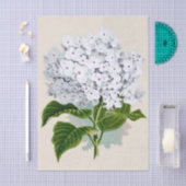 Shabby Chic Verse Witte Bloemen met Roze Harten Tissuepapier (Craft)